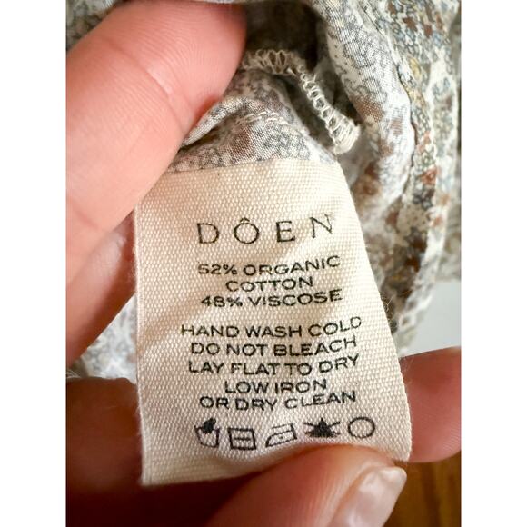 DÔEN | DOEN | Callie Dress / Cream Tisbury Paisley | Sz S - Picture 10 of 10